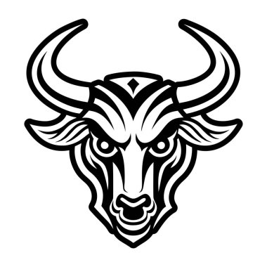 Boğa başı, vektör illüstrasyonu