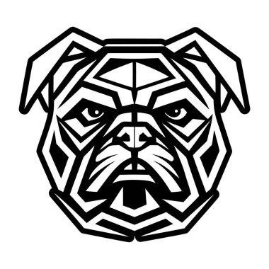 Bir buldog maskotunu gösteren bir sembol