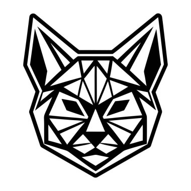 wolf logo. black and white logo design. vector illustration