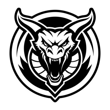 Boynuzlu bir boğanın kafası.