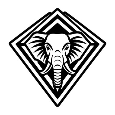 elephant head icon. vector illustration