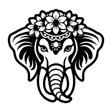 fil kafa vektör çizim