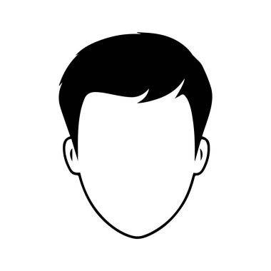 Soyut Vektör Genç Oğlan veya Kişi Simgesi veya Logo Tasarım Şablonu