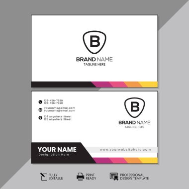 Temiz ve basit kimlik kartı tasarım şablonu. Basit İş Kimliği Tasarım Şablonu, Temiz ve Pürüzsüz. Modern Temiz Kimlik Şablonu. Personel ve Öğrenci Kartı Tasarım Şablonu