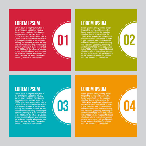 Векторная иллюстрация шаблона вкладки Бизнес-инфографики для презентации, образования, веб-дизайна, баннеров, брошюр, листовок