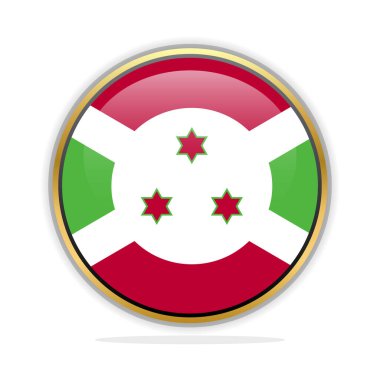 Düğme Bayrağı Tasarımı Şablonu Burundi