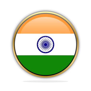 Düğme Bayrakları Şablonu Hindistan