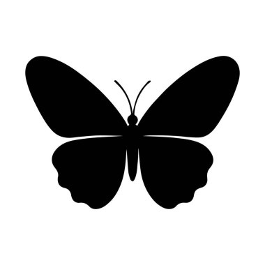Soyut Vektör Kelebek Simgesi veya Logo Tasarım Şablonu