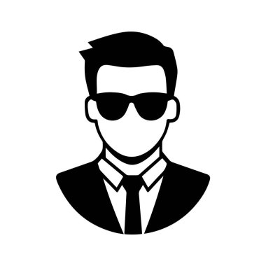 Soyut Vektör Genç Oğlan veya Kişi Simgesi veya Logo Tasarım Şablonu