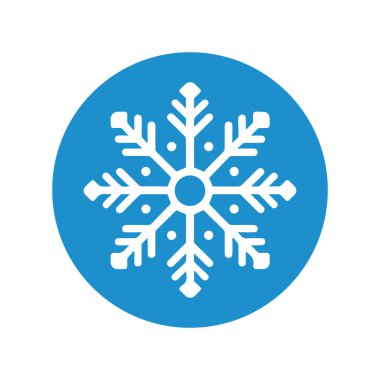 Soyut Vektör Kış Tanesi Renkli Simge Tasarım Şablonu