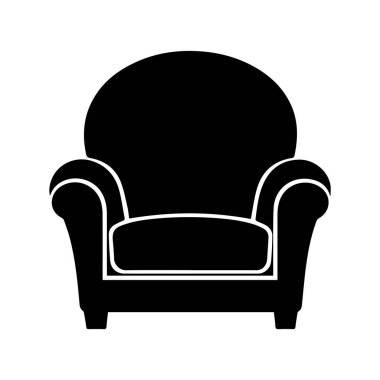 Soyut Vektör Kanepe Simgesi veya Logo Tasarım Şablonu