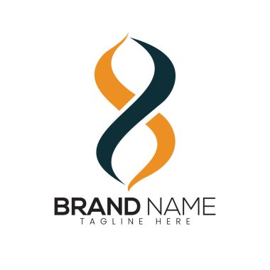 Soyut Vektör biçimlendirilmiş soyut sembol Simge veya Logo Tasarım Şablonu