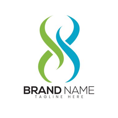 Soyut Vektör biçimlendirilmiş soyut sembol Simge veya Logo Tasarım Şablonu