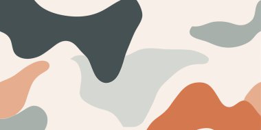 Soyut Krem Gri Turuncu Koyu Gri Kamuflaj Şablonu Kusursuz Doku Arkaplanı