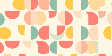 Pastel Geometrik Kalıp Arkaplanı