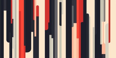 Soyut Kırmızı Siyah Bej Çizgili Modern Sanat Yazıcı Arkaplanı