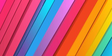 Canlı Gökkuşağı Renk Çizgileri Çapraz Desen Arkaplanı