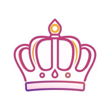 Marka Krallığı için Zarif Gradyan Kraliyet Tasarım Elemanı