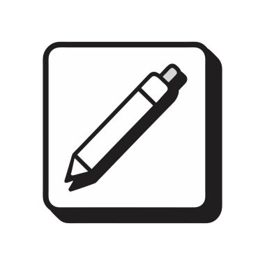 Tasarım Projeleri için Basit Kalem Simgesi Grafiği