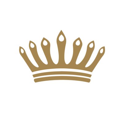 Altın Taç Simgesi Kraliyet Konforu ve Marka ve Tasarım İçin Prestij Sembolü