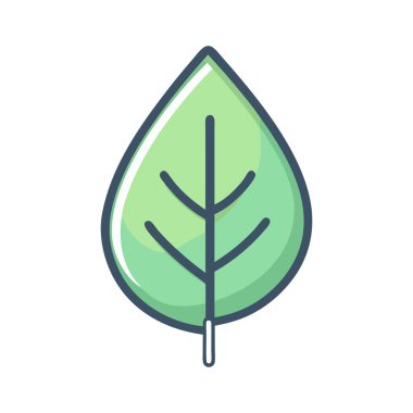 Yeşil Yaprak Çizim Tasarım Şablonu