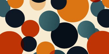 Soyut Çember Deseni Canlı Renkler Kusursuz Tasarım