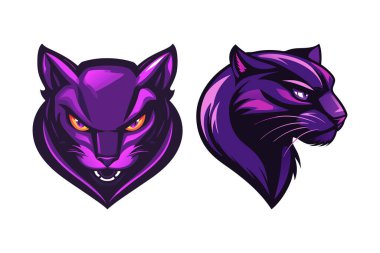 Mor Panter ve Kurt Maskotu Logosu Esports Markalaşma Grafikleri Tasarladı