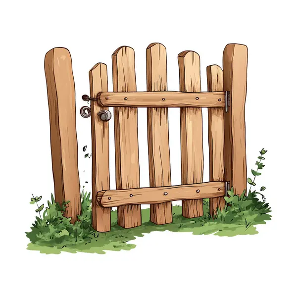 Kırsal yaşamın büyüleyici bir tasviri Kırsal Ahşap Kapı