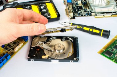 opening hard drive, computer repair, tools