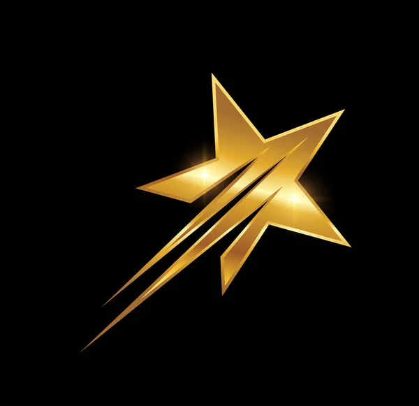 Εικονίδιο Διάνυσμα Λογότυπου Golden Star — Διανυσματικό Αρχείο