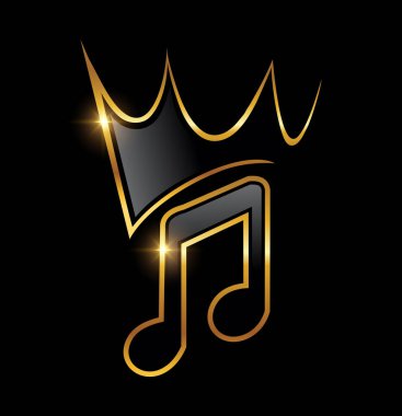Crown Simgesi ile Altın Müzik Notası