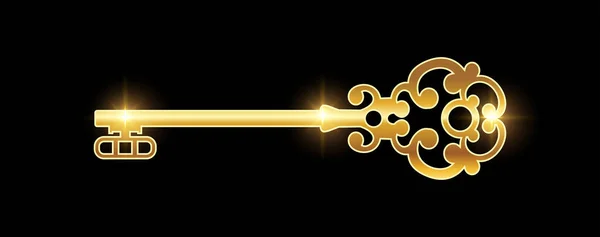 Векторная Икона Золотой Ключ — стоковый вектор