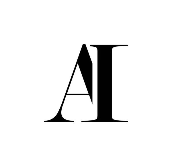 Vecteur Logo Monogramme Lettres Initiales — Image vectorielle