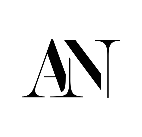 Vecteur Logo Monogramme Lettres Initiales — Image vectorielle