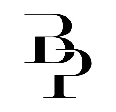 Monogram Logo Vektörü Başlangıç Harfleri BP