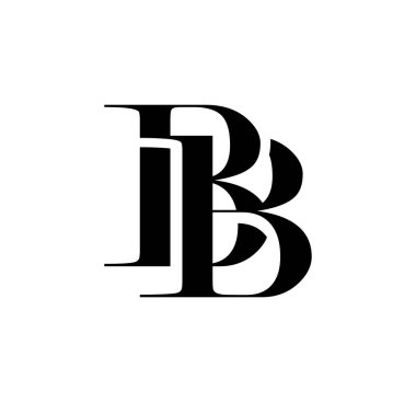 Monogram Logo Vektörü Başlangıç Harfleri BB