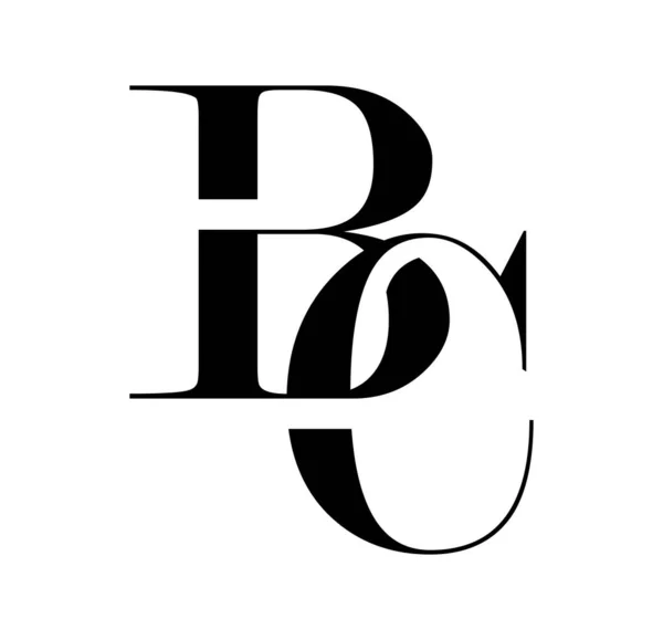 Monogram Logo Vector Initial Letters — Stock Vector