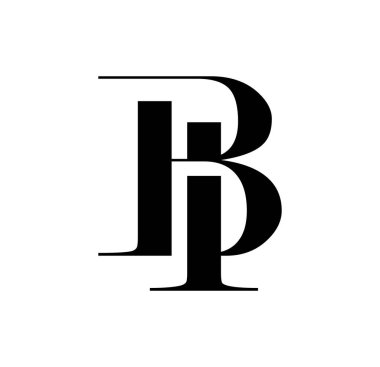 Monogram Logo Vektörü Başlangıç Harfleri BI