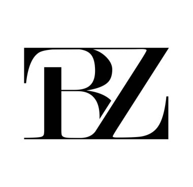 Monogram Logo Vektörü Başlangıç Harfleri BZ