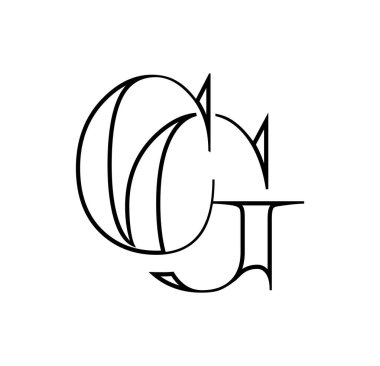 Monogram Logo Vektörü Başlangıç Harfleri CG