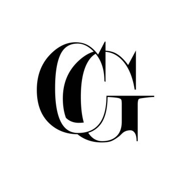 Monogram Logo Vektörü Başlangıç Harfleri CG