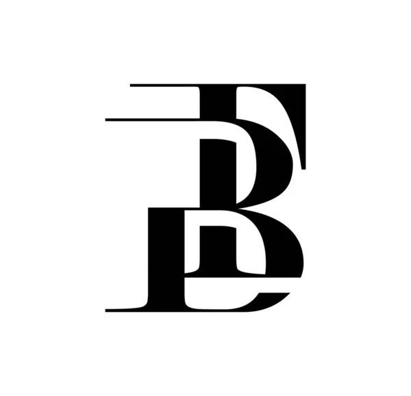 Monogram Logo Vektörü Başlangıç Harfleri — Stok Vektör