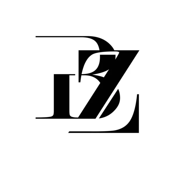 Monograma Logo Vector Cartas Iniciales — Archivo Imágenes Vectoriales
