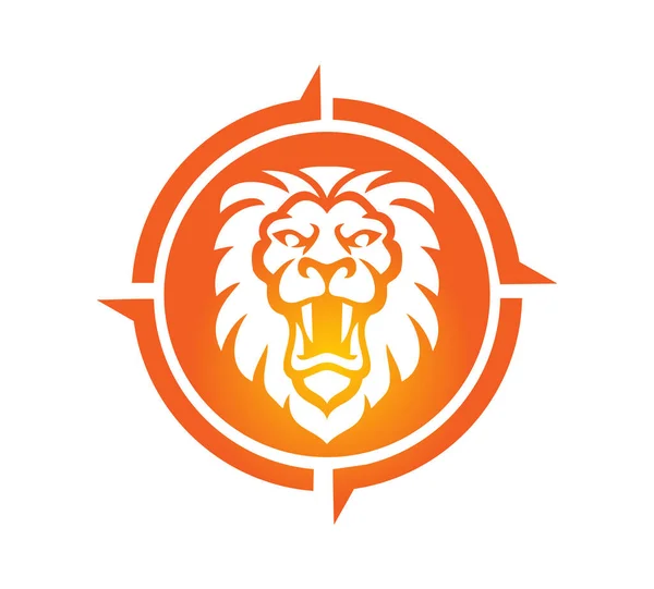 Lion Head Vector Illustration Icon — стоковий вектор