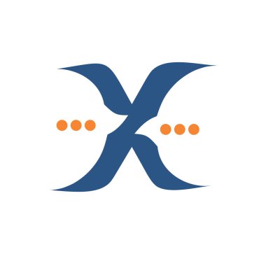 Kabarcık Sohbeti Monogramı İlk Harf X Simgesi