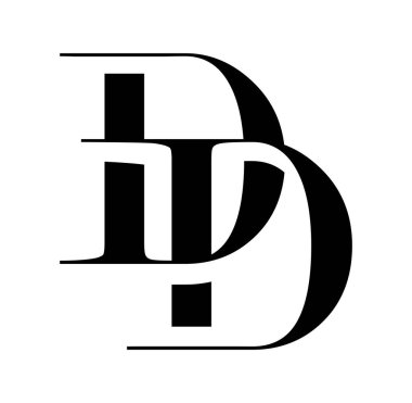 Monogram İlk Logo Harfi DD