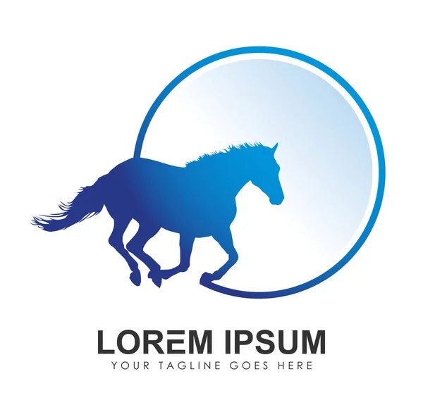 Icône Vectorielle Logo Horse Circle Illustrations De Stock Libres De Droits