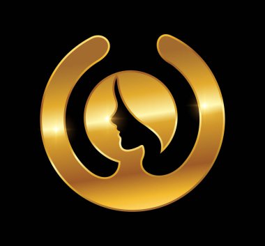 Altın Güzellik Logosu Vektörü simgesi