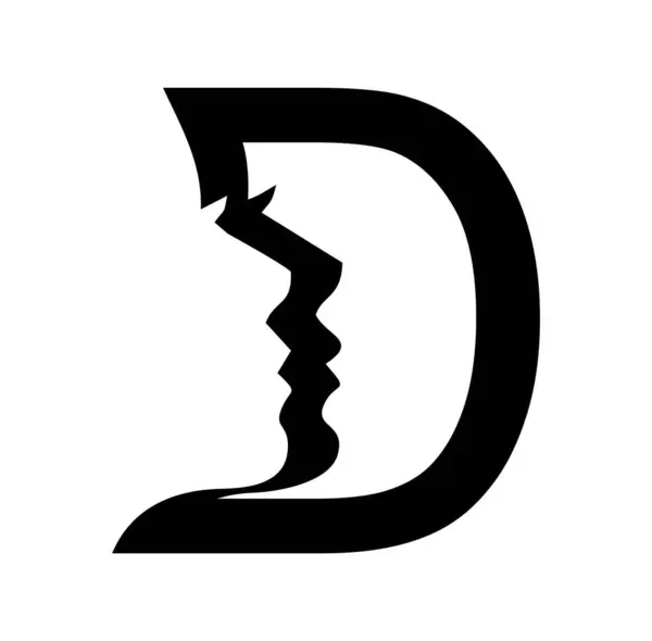 Векторная Иллюстрация Логотипа Женщин Буква — стоковый вектор