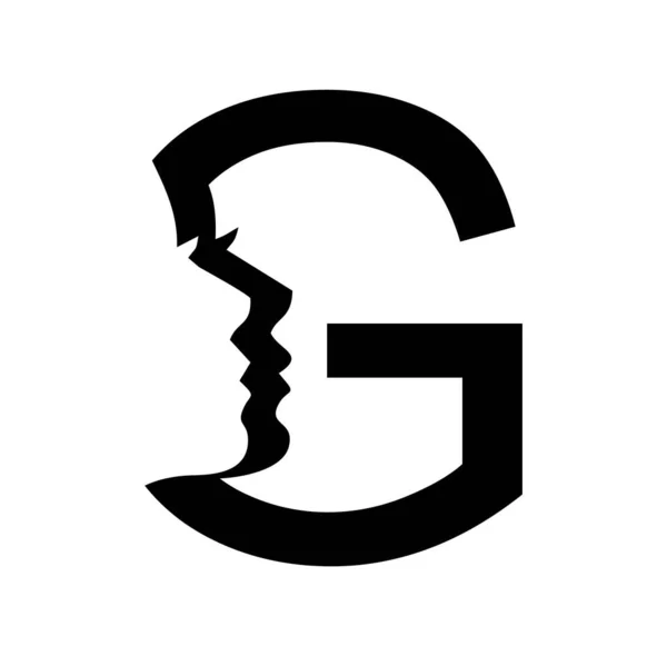 Kobiety Monogram Logo Wektor Ilustracja Litera — Wektor stockowy